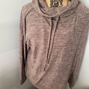 Maurices Taupe Cowl Neck Sweater